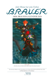 Arik Brauer Kunstkalender 2024 mit einem Ölbild